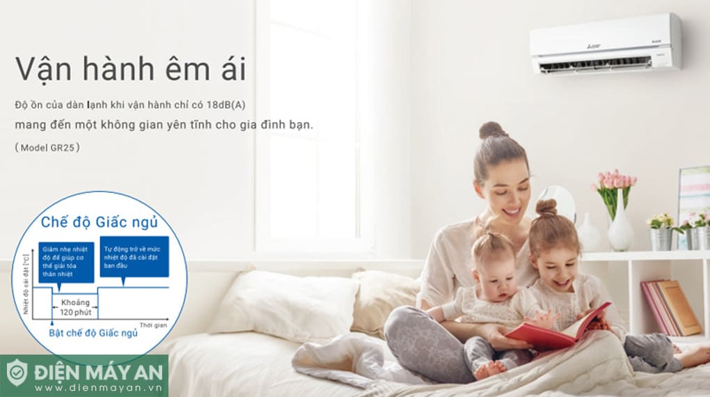 Điều hòa Mitsubishi Electric Inverter 9000 BTU 2 chiều MSZ/MUZ-HT25VF